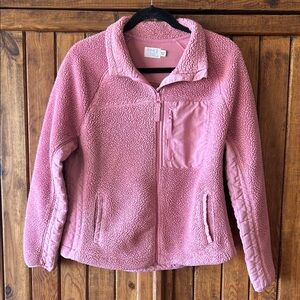 Time and Tru Pink Teddy Jacket